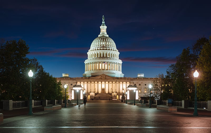 Congress at night